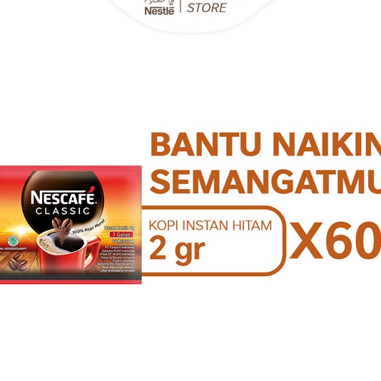 

Paling Popular NESCAFE Classic Kopi Instan Hitam 6 x 2g