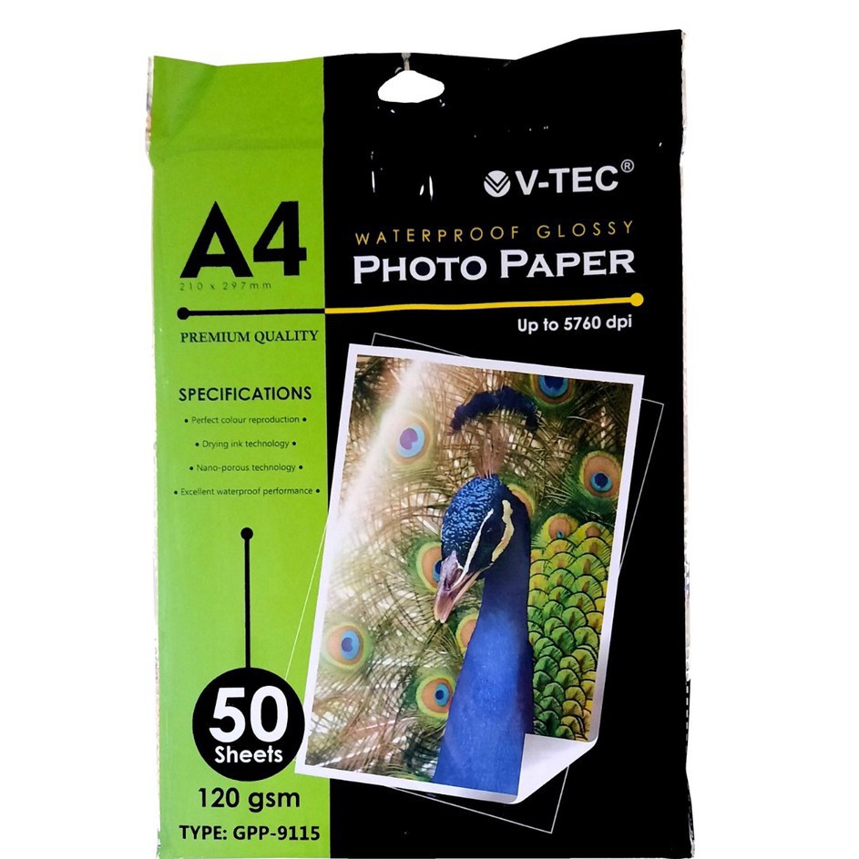 

Ready VTec Glossy Photo Paper A4 12 gsm V TEC GPP9115