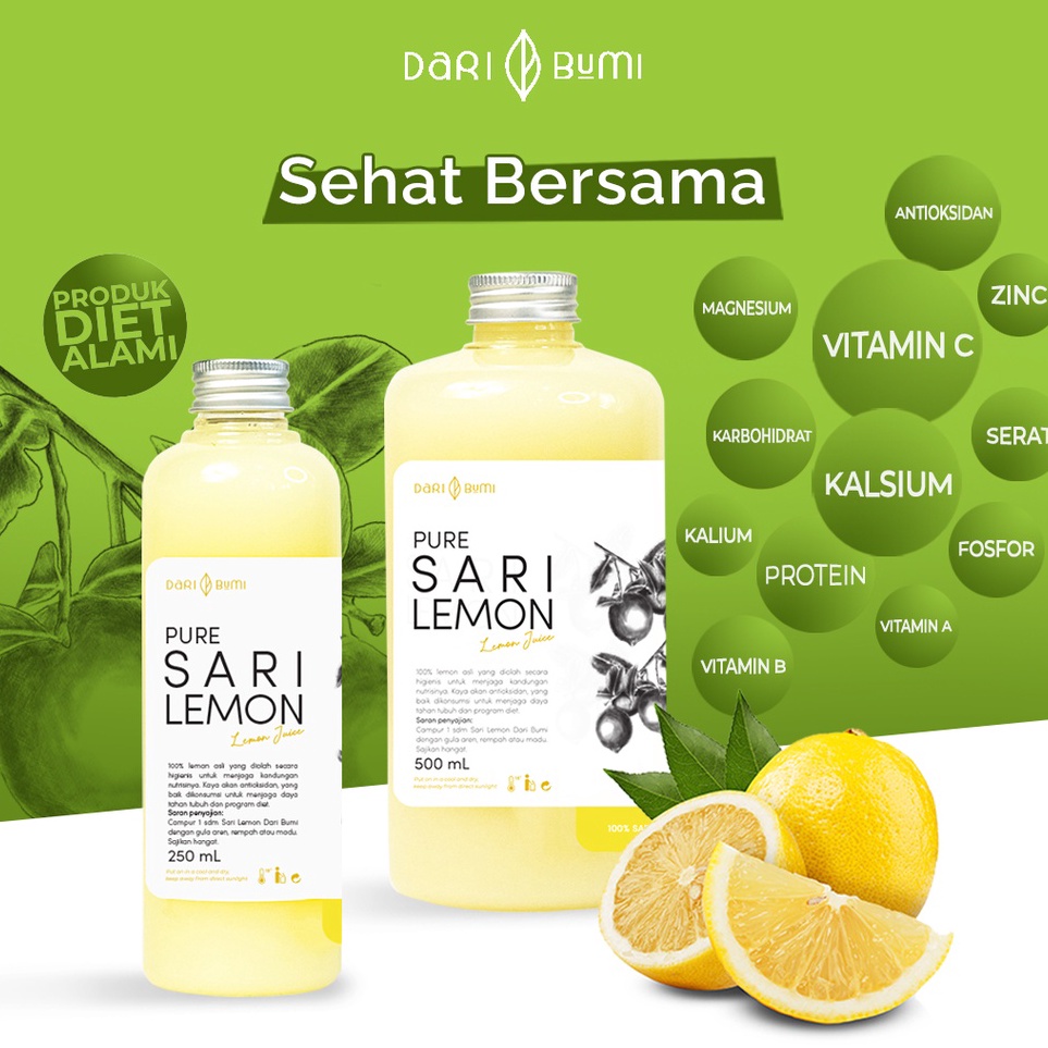 

Stok Banyak Sari Lemon Asli DARI BUMI 5 ml Pure Lemon Lokal Minuman DietDetox Premium