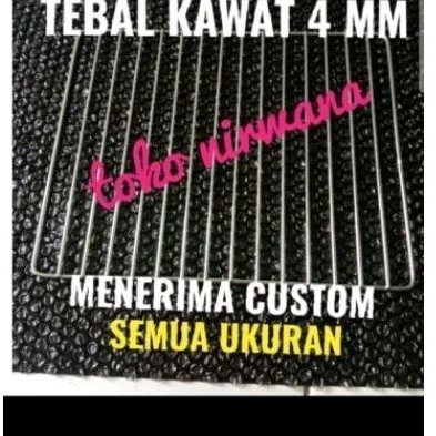 Tray /Rak oven MITO 50 LITER ukuran 43 x 31 cm bahan nikel chroom mengkilat