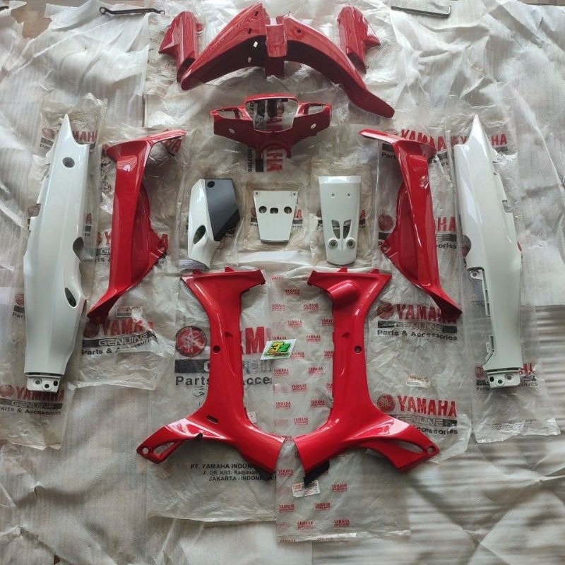Cover body bodi fullset halus F1zr Fizr merah putih original baru YGP nos