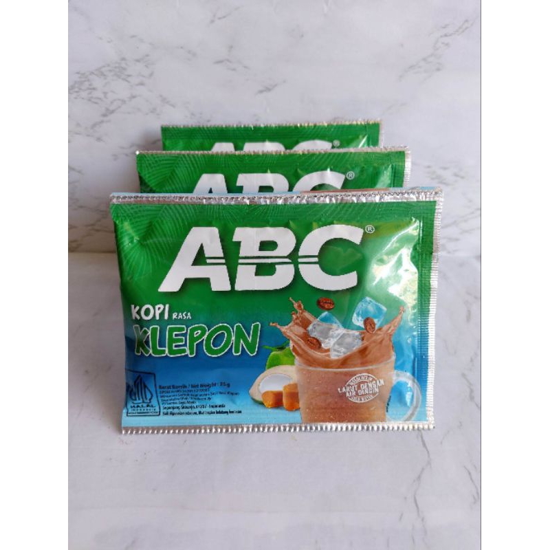 

Kopi ABC Klepon 25gr 1 Renceng 10 pcs