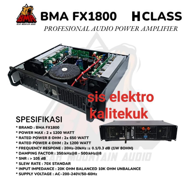Power BMA FX 1800 FX1800