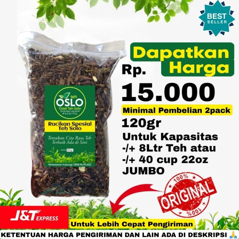

DISKON Racikan Teh Solo Brand Teh Oslo 12gr Wangi Sepet Kentel 1 Resep Biang Teh Solo Asli