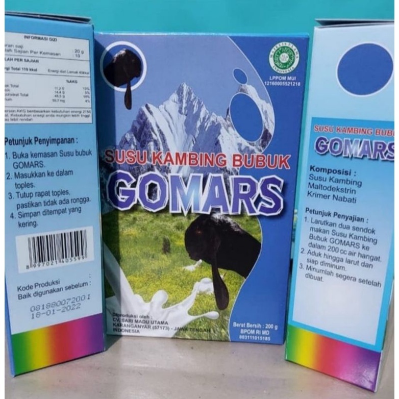 

SUSU KAMBING ETAWA GOMARS RASA ORIGINAL 200gram