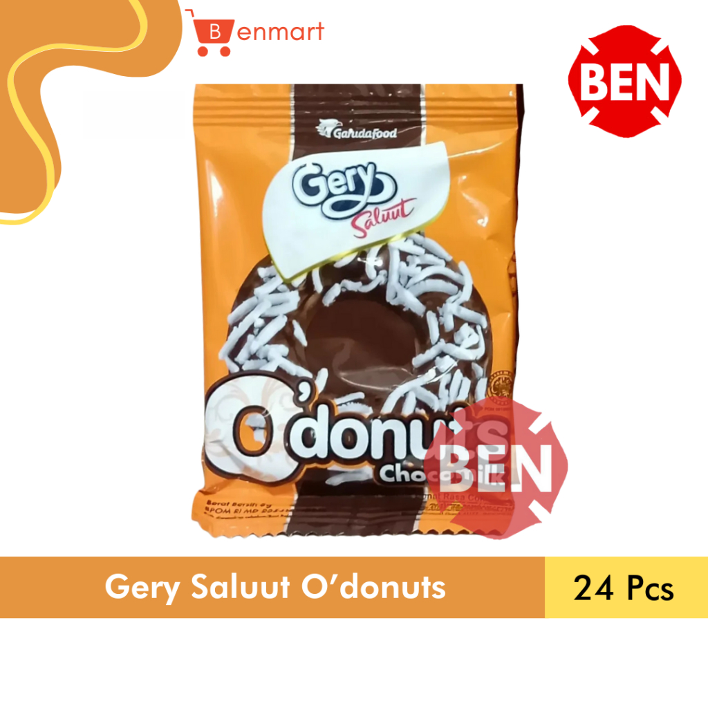 

Gery Saluut O’Donuts Chocomilk 1 Pak 24 Pcs - O Donuts Donut Donat Coklat Chocolate Dus