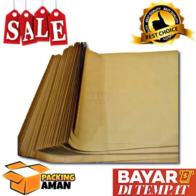 

(BISA COD) PROMO 1 Pcs Kertas Samson 90 x 120 cm / Kertas Packing / Pembungkus Coklat Tebal 80 Gsm
