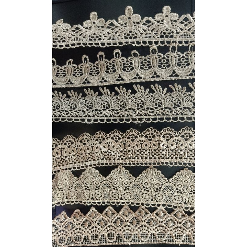Renda Bordir / renda mukena / renda baju