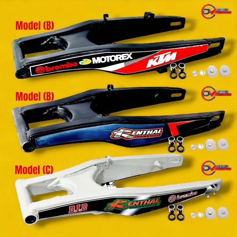 SWING ARM MODEL KTM PNP KLX 150 DTRACKER CRF 150 WR 155 VIXION SCORPIO MEGAPRO LENGAN AYUN 1AAB