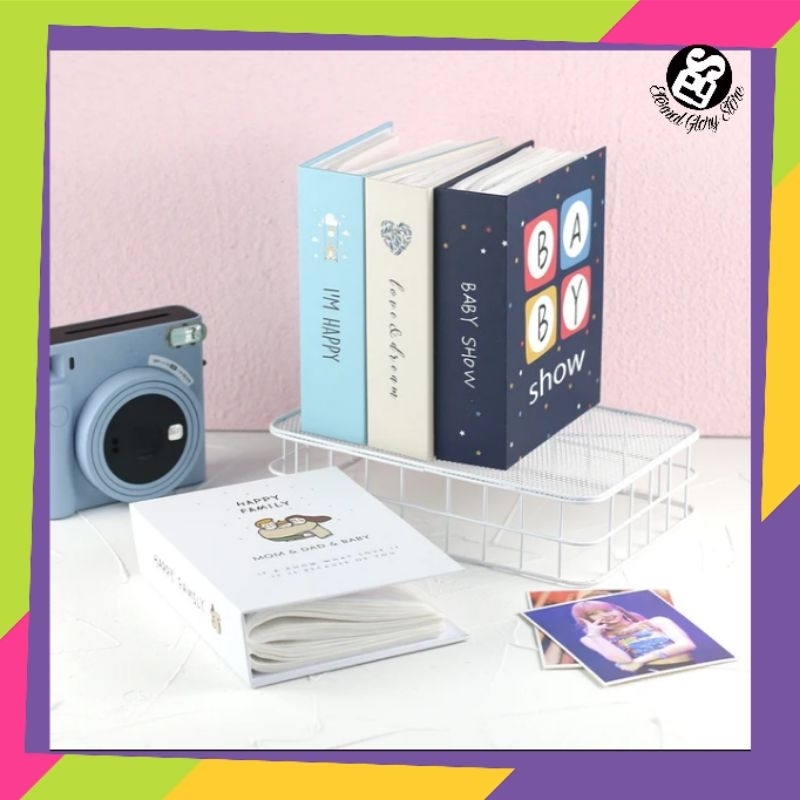 BUKU ALBUM POLAROID 2R 200 SLOT / FOTO ALBUM KELUARGA / FOTO ALBUM ESTETIK