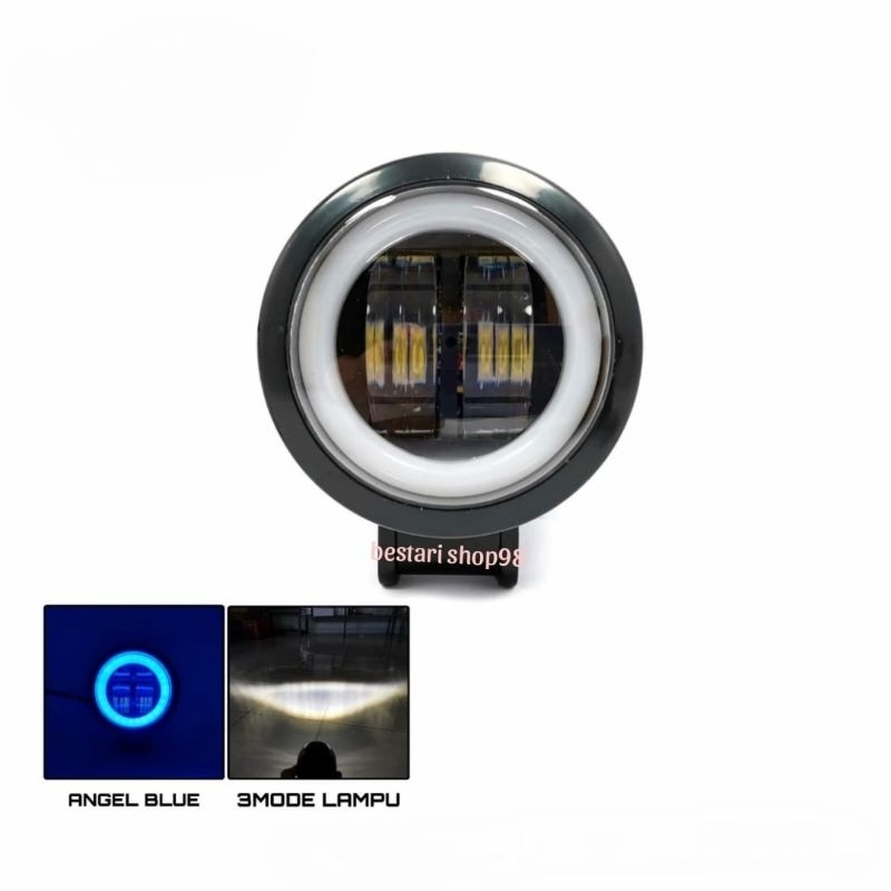 lampu tembak sorot CWL 2 4d mata lensa model bulat 20watt AE universal 12- 20 Volt motor mobil