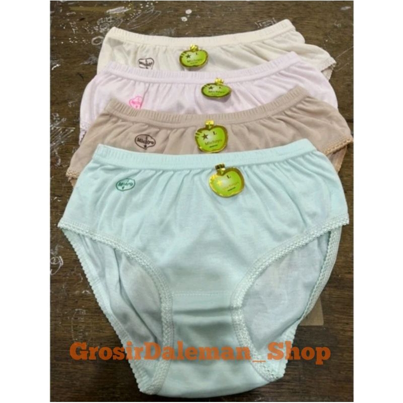 (3pcs) CD Celana Dalam Wanita Merek MICHIYO / CD Wanita Jumbo Bahan Kaos Termurah