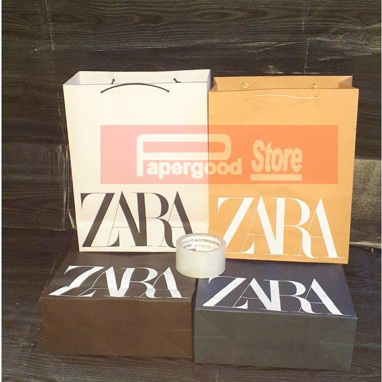 Paper bag Zara Medium 33 x 26 x 12