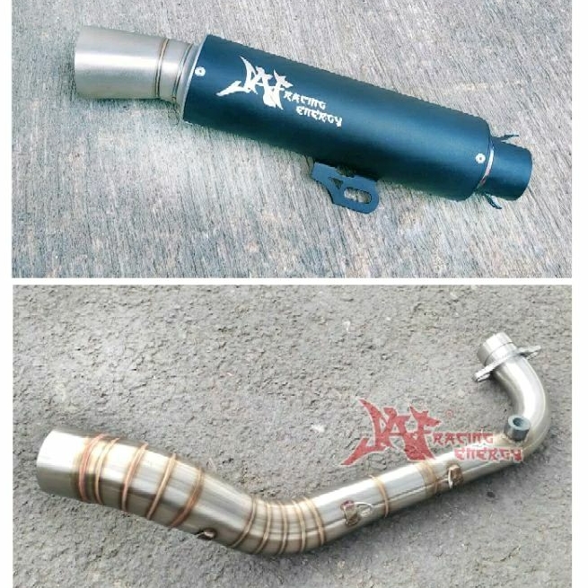 KNALPOT MIO BOREUP 200cc - 250cc FULL SET PIPA BESAR EX TENGAH EX SAMPING