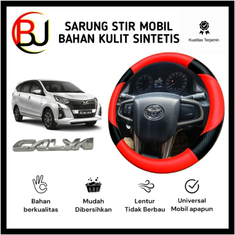 Sarung Stir Mobil Calya , Cover Stir Mobil Calya , Sarung Stir Minibus