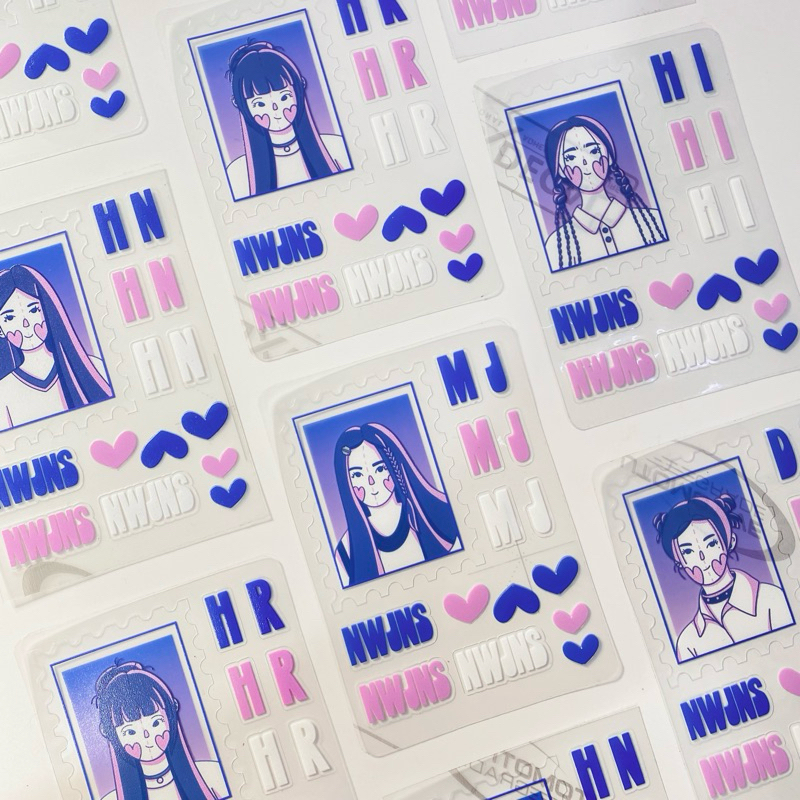 

[Tansparent Sticker NewJeans] Minji Hanni Danielle Haerin Hyein