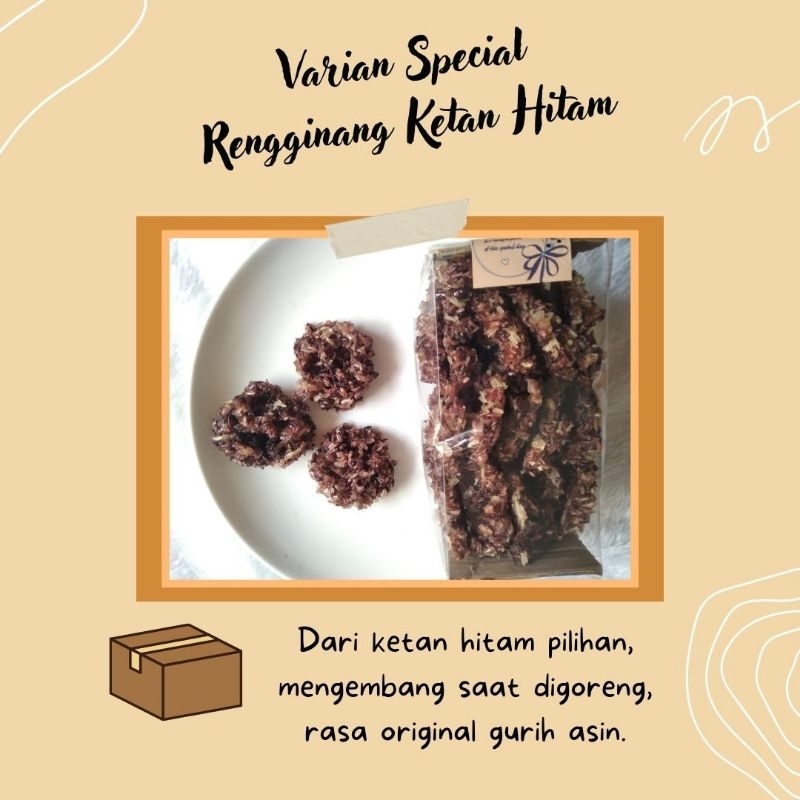 

Rengginang mentah ketan hitam Rengginang jumputan 500 gram