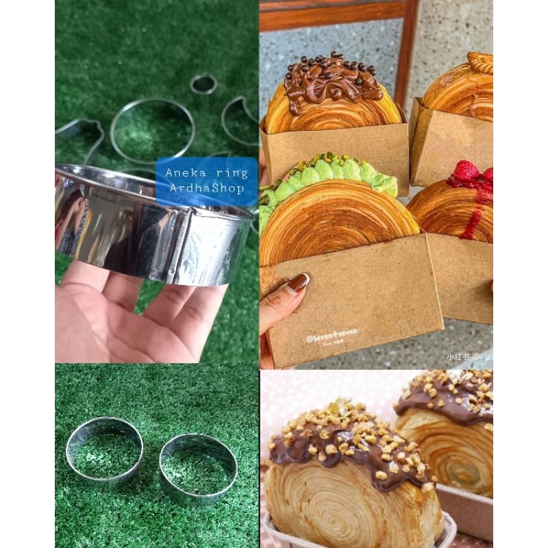 Cetakan kue CROMBOLONI / Ring bulat ukuran 10cm
