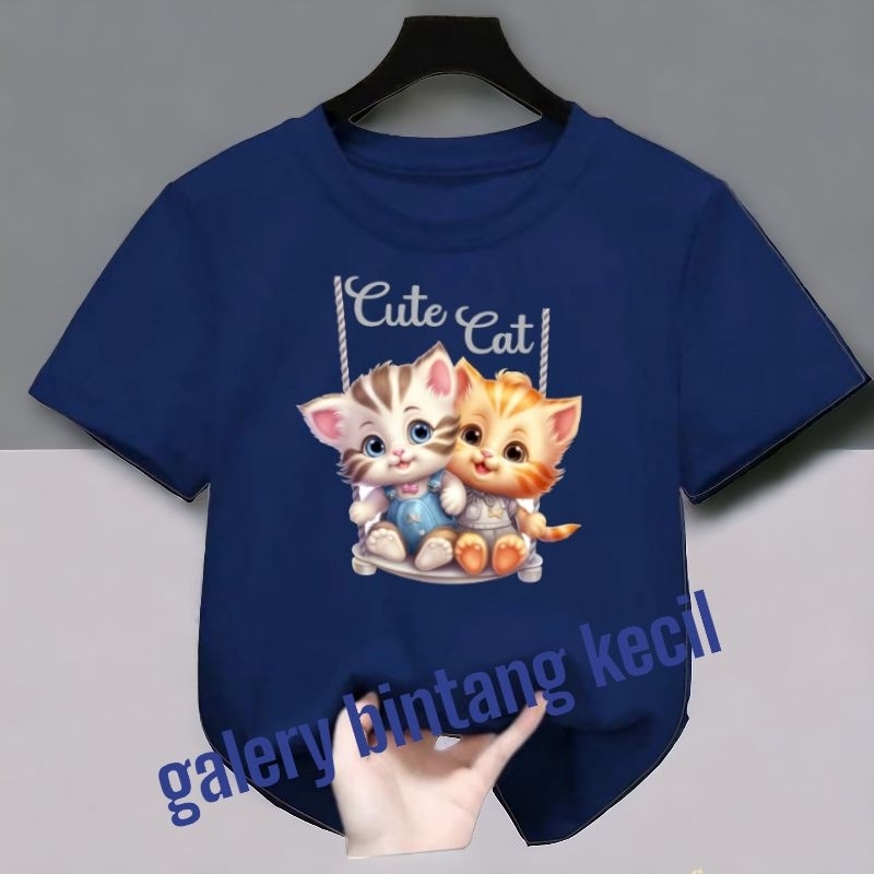 kaos anak-anak lucu kaos anak kucing kaos kucing lucu baju anak kucing kaos anak murah