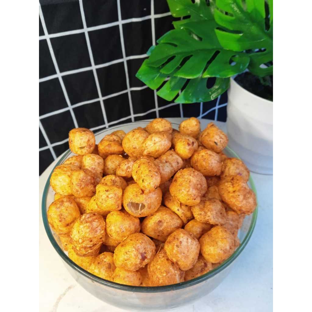 

cimol kering muantap pedas daun jeruk kemasan 1kg