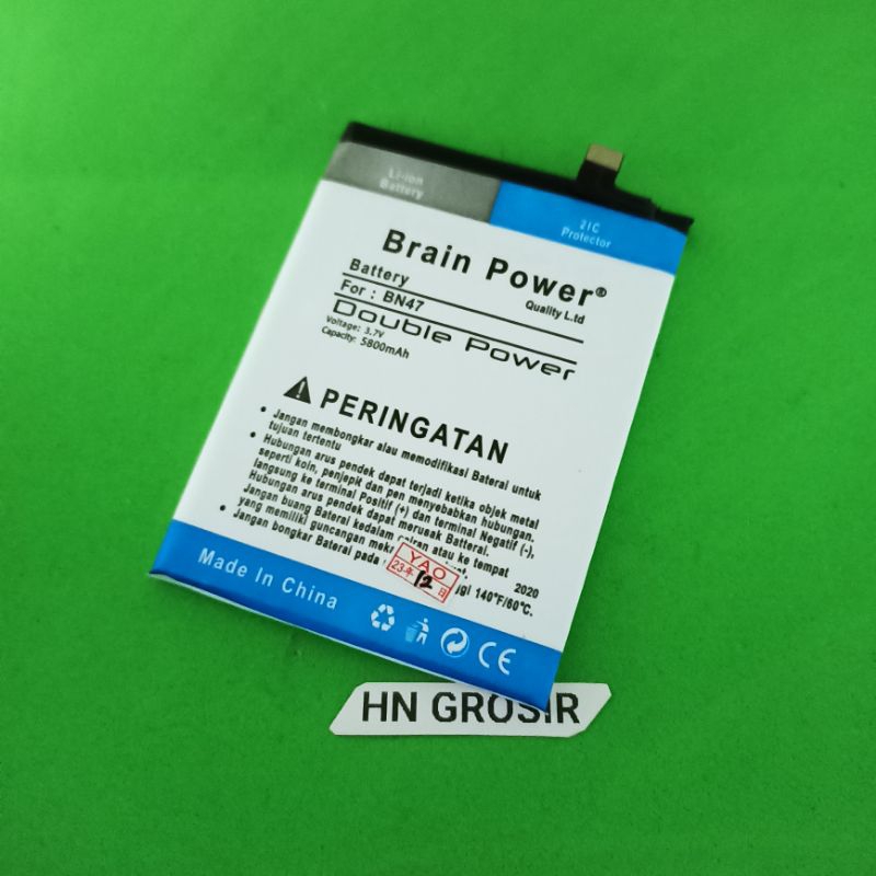 Baterai batre xiaomi Mi A2 Lite Redmi 6 pro BN47 BN-47 double power