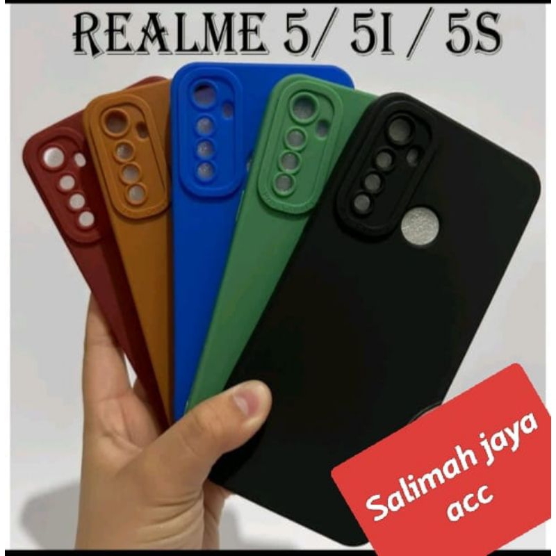 SOFTCASE PRO CAMERA REALME 5 PRO CAMERA PELINDUNG HAPE BELAKANG