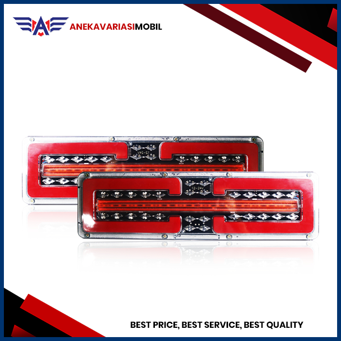 Lampu Rem Belakang Truk Stoplamp Truk New C 30 cm/46 cm 12/24 Volt