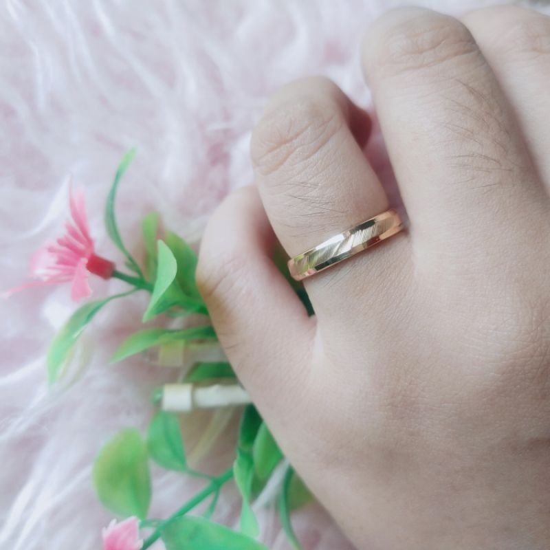 Cincin SWASA ASLI PREMIUM Tunangan Pernikahan (KUNING SELAMANYA) Persis Emas asli