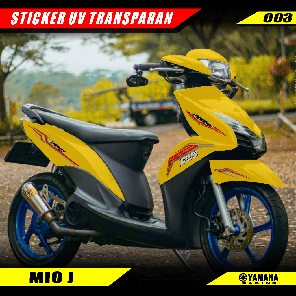 STRIPING TRANSPARAN MIO J VARIASI LIST MOTOR DESAIN MINIMALIS GPC 003