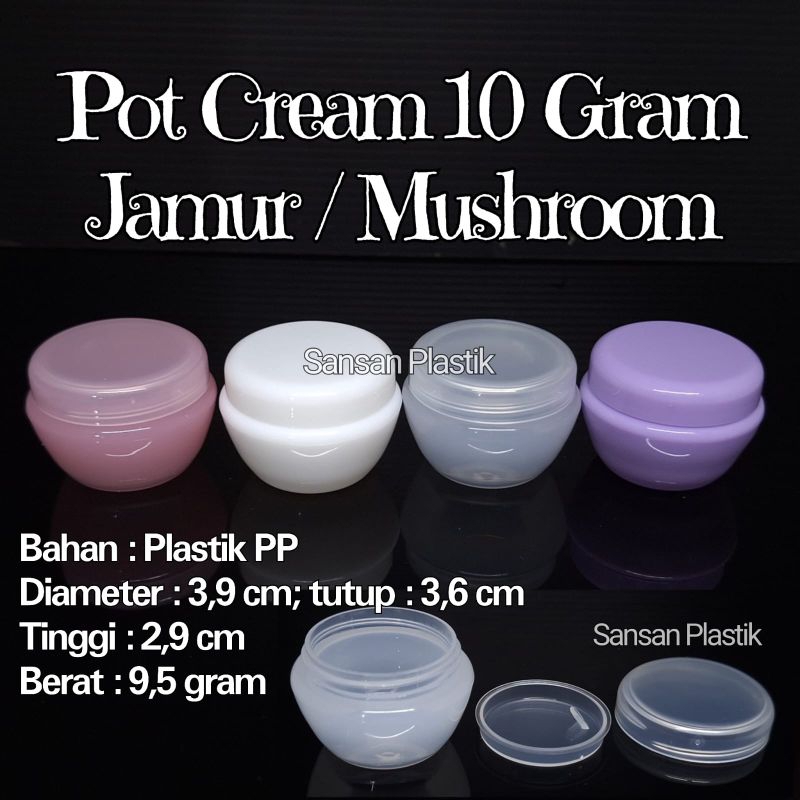 Pot Cream Mushroom 10gr / Pot Cream Jamur 10 gram / Pot Cream 10Gram