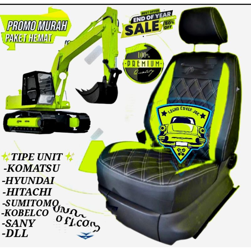 Sarung jok excavator kobelko,Komatsu,hyundai,sumitomo,hitachi,Sany - Cover sarung jok excavator koma