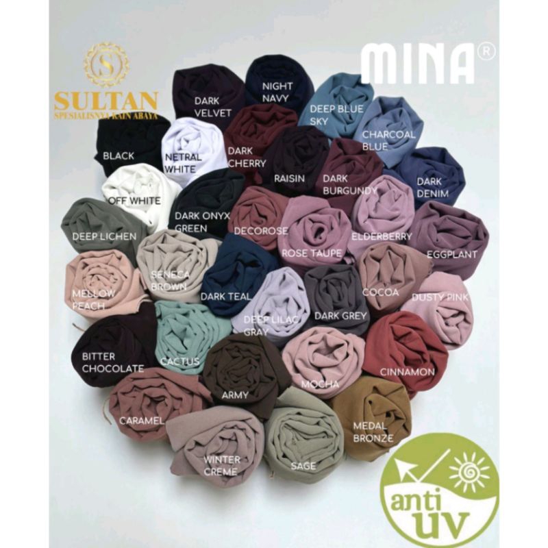 kain mina anti UV by sultan (harga 50cm)