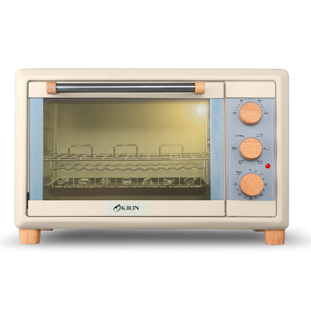 Kirin KBO200WH – Omni Oven 20 Liter 600 Watt (atas 300 Watt, bawah 300 Watt) White Low Watt