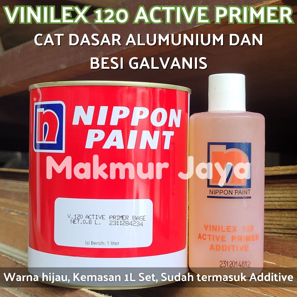 Nippon Vinilex 120 Active Primer Etching Cat Dasar Alumunium Galvanis