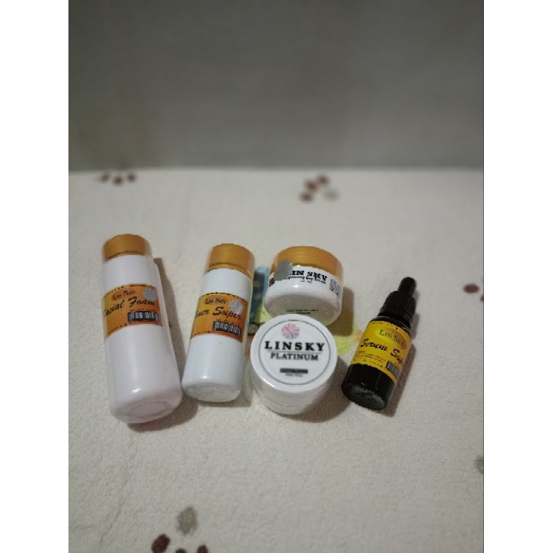 LINSKY PAKET PUTIH GLOWING PAKET 5PCS LINSKY ORIGINAL