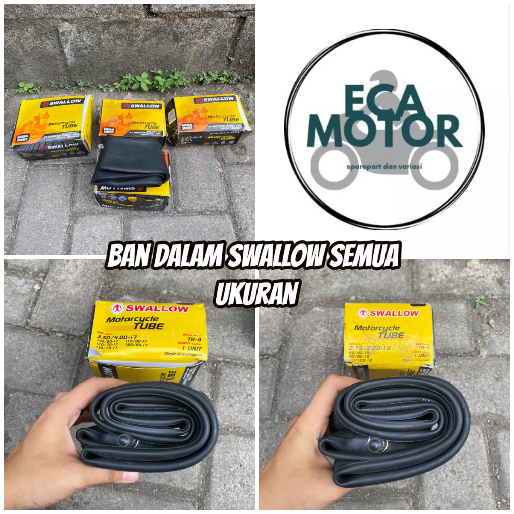 BAN DALAM SWALLOW SEMUA UKURAN RING 14-RING 17 || BAN DALAM MOTOR MERK SWALLOW SEMUA UKURAN