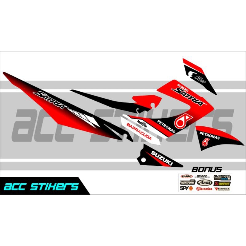 sticker striping satria Fu facelift/raider/Petronas