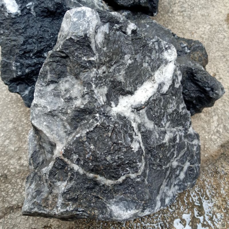 Batu Kriket /  Batu Kreket Hitam Hiasan Aquascape - 1 Kg