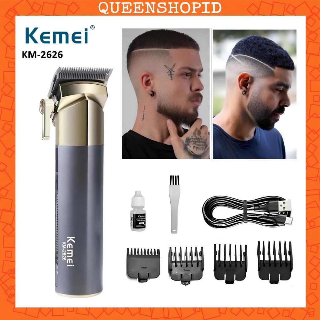 Kemei KM 2626 Professional Hair Clipper Mesin Cukur Rambut Kumis Dan Brewok