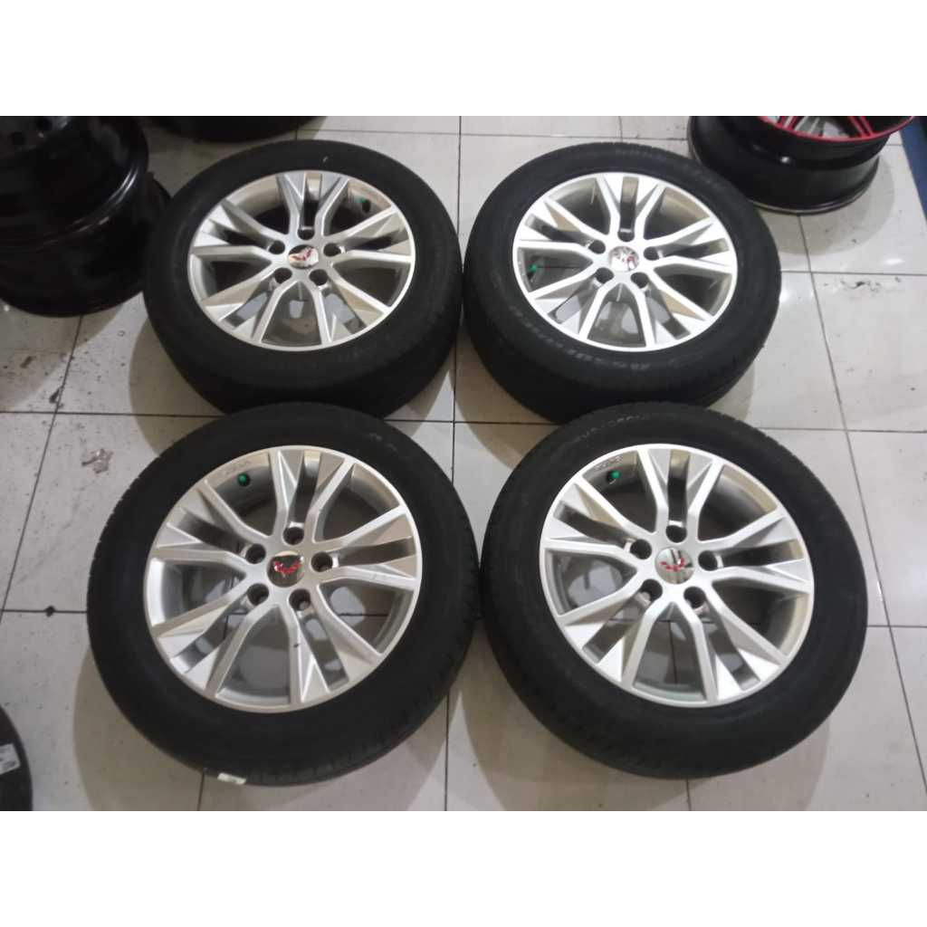 VELG MOBIL BEKAS ORIGINAL BAUT 5 STD WULING RING 16 LEBAR 6 PCD 5X114  + BAN 205 55 R16