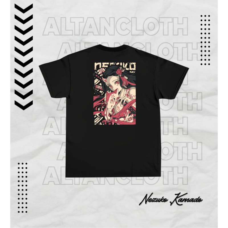 Kaos t-shirt  Nezuko Demon Slayer Bahan Cotton 30's Premium Untuk Anak, remaja & Dewasa kaos anime k