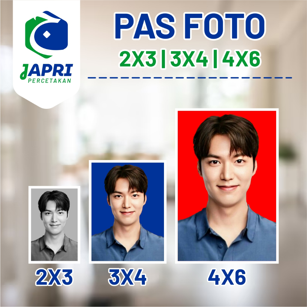 Paket Cetak Pas Foto Ukuran 2x3 3x4 4x6 Kertas Satin/Tekstur