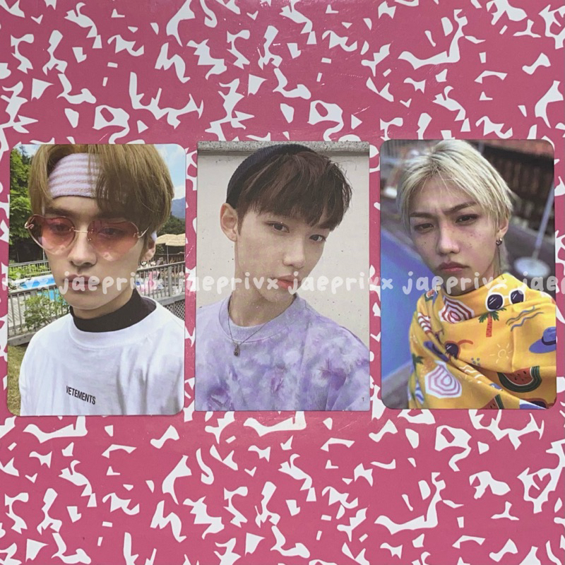 [straykids photocard’s] double side ds no easy lee know lino felix ods other side go live