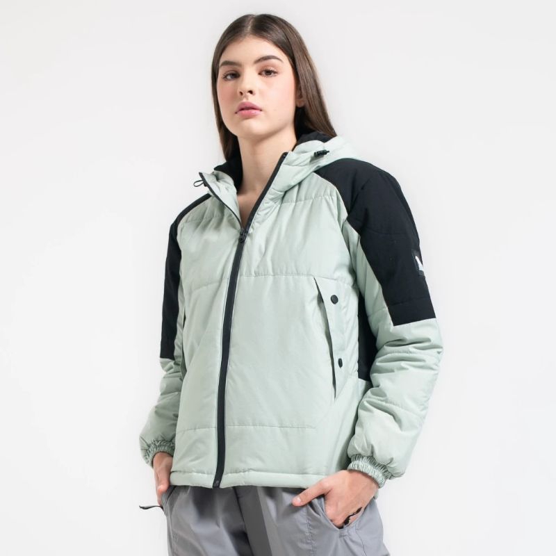 DELIRIUM Jaket Puffer Crinkle Danville Tap Hoodie