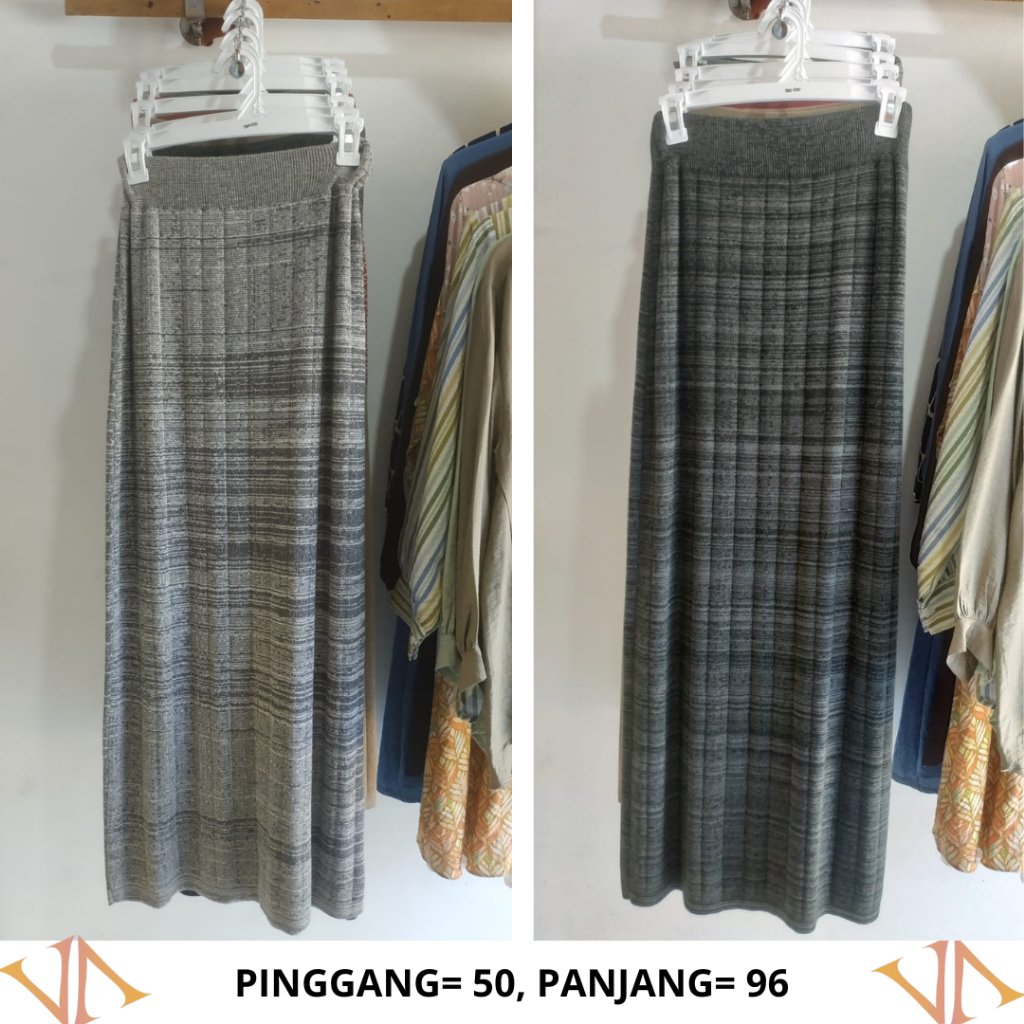 Rok Rajut Wanita Motif Panjang Premium