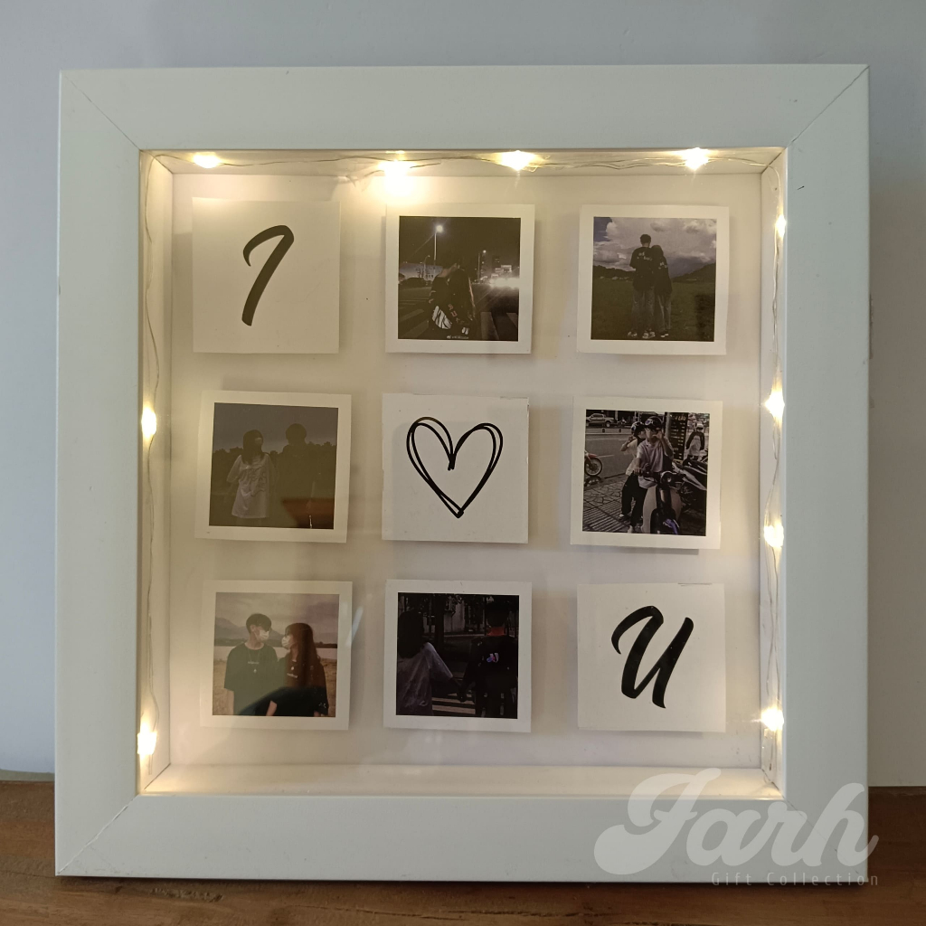 FRAME 3D POP UP 6 FOTO TERMURAH FRAME 8 FOTO KADO PERNIKAHAN WEDDING HADIAH PERNIKAHAN BINGKAI 3D