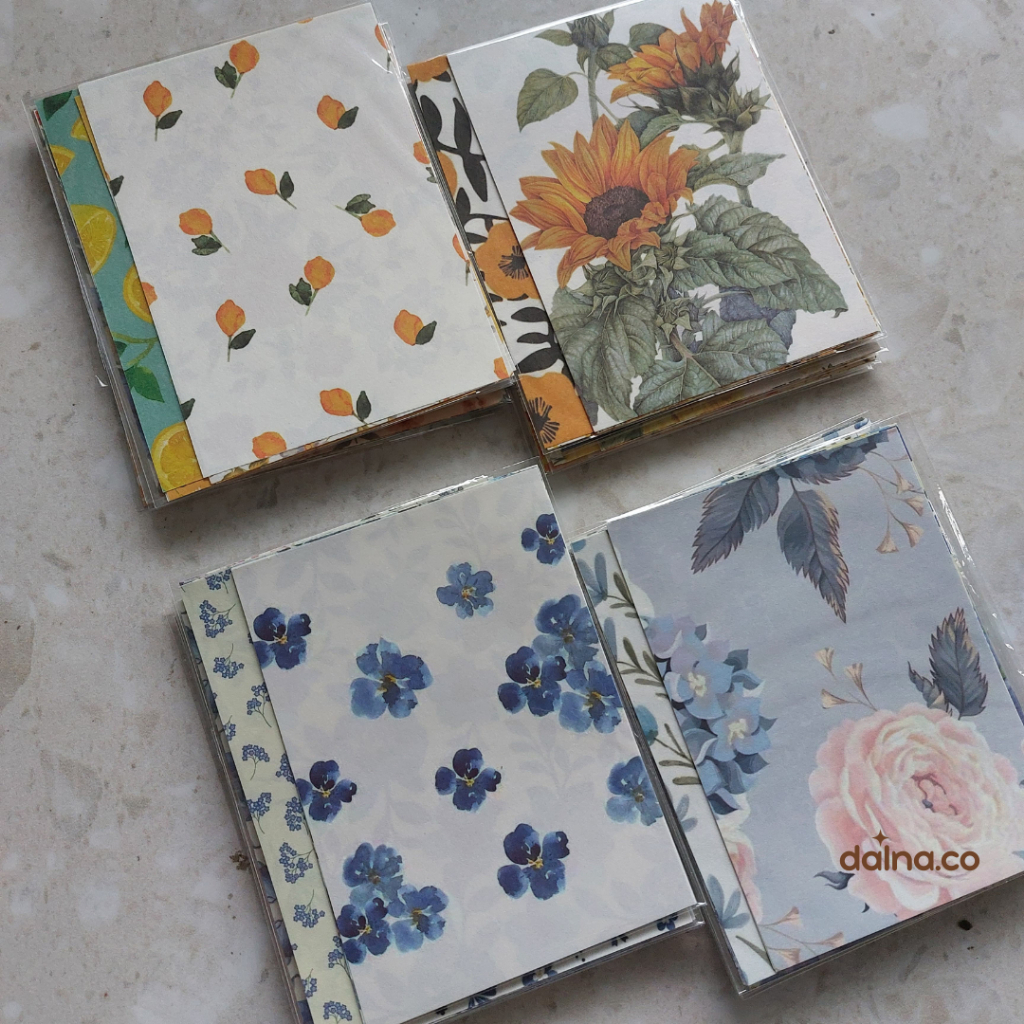 

[Dalna.co][COD] 10 Lembar Deco Paper Flowers Kertas Dekorasi Scrapbook Bujo Bullet Journaling Jurnal Aesthetic