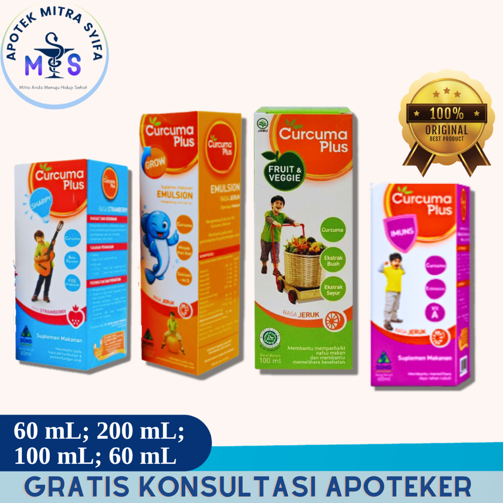 Curcuma Plus Sirup Anak Varian Rasa
