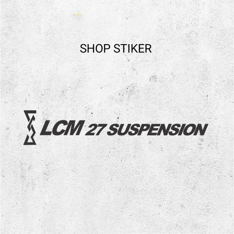 

STIKER STICKER CUTTING LCM 27 SUSPENSION MOTOR CUTTING