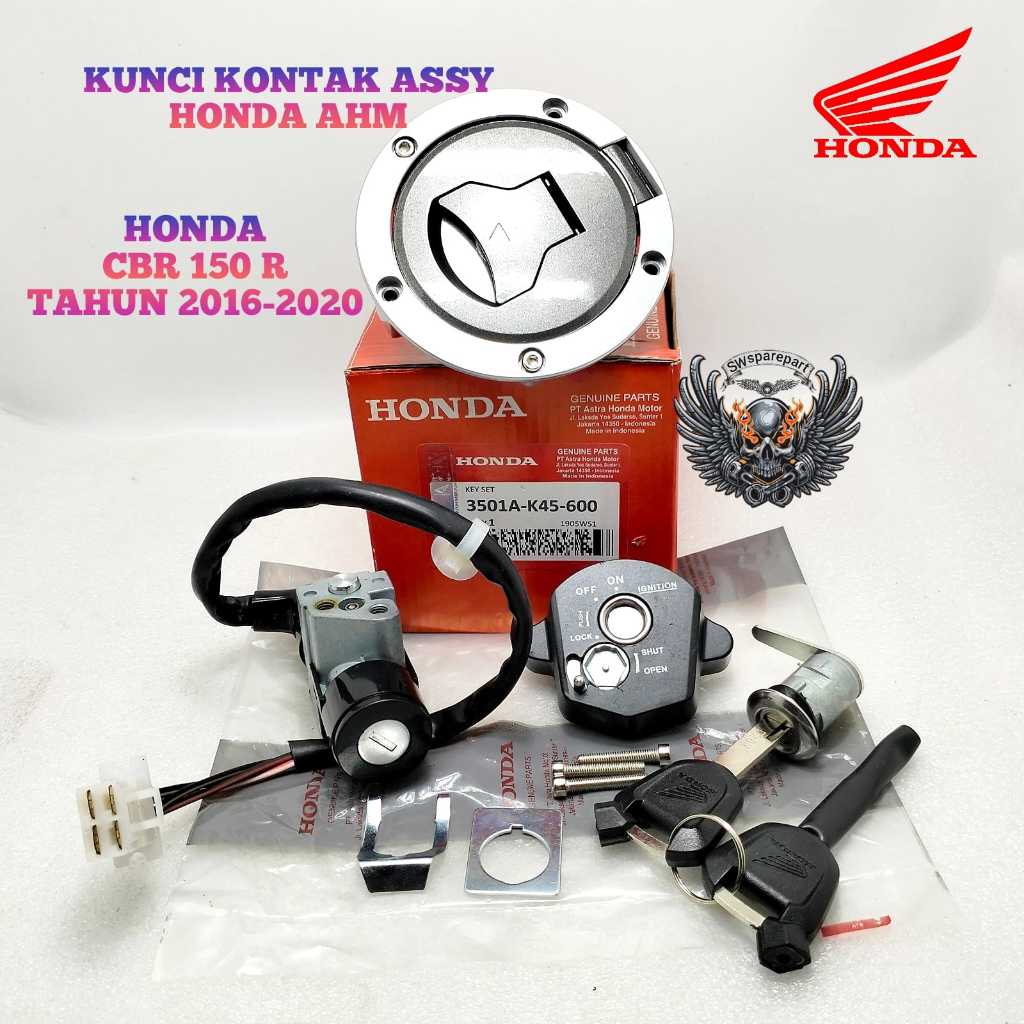 KUNCI KONTAK ASSY CBR150R NEW LED  KUALITAS ORIGINAL HONDA AHM CBR150 R CBR 150 R PRESISI KEY SET KO